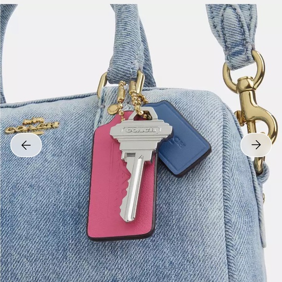 Coach Mini Rowan Bag in Denim Blue - Picture 4 of 10